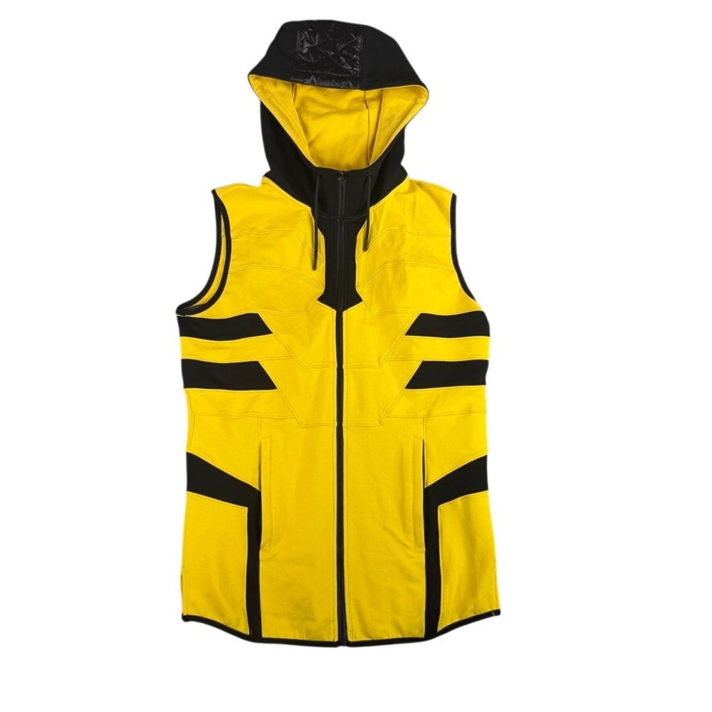SUPERX Marvel Wolverine Sleeveless Hoodie Vest Mens XL Yellow Super Suit Gym